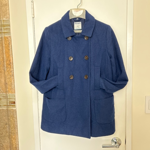 Double-breasted Old Navy Soft-Brushed Peacoat S - Picture 1 of 7